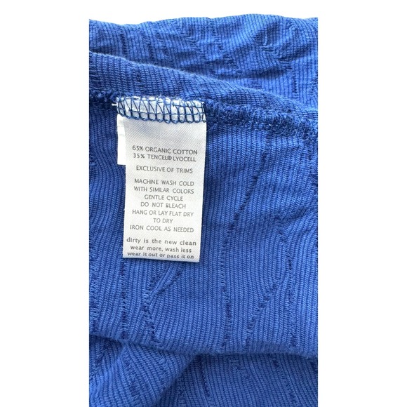 Horny Toad Samba Wave Tank Dress Women's XL Royal Blue Organic Cotton /Tencel - Picture 6 of 9